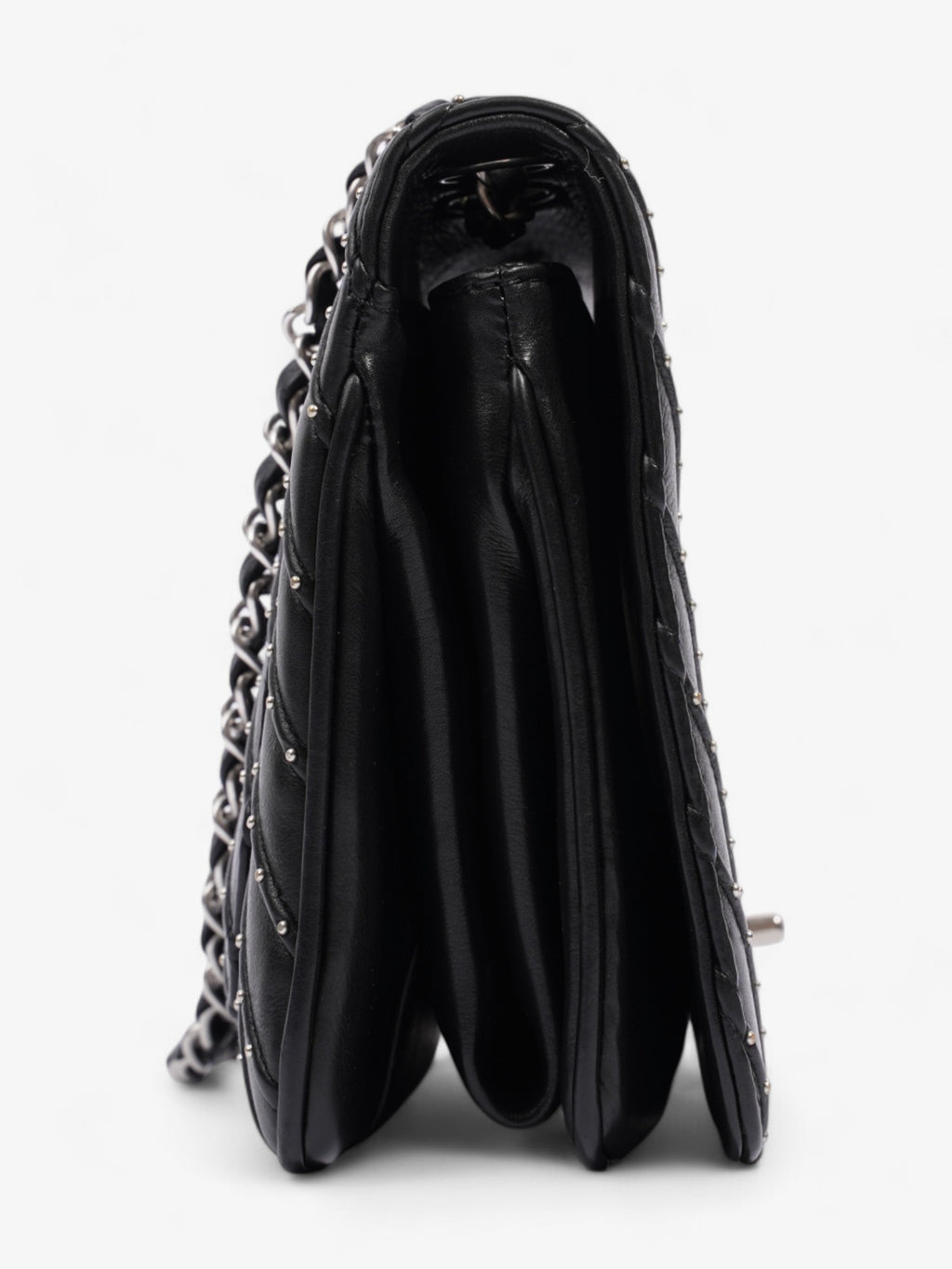 Chanel Stud Wars Flap Bag Black Calfskin Leather