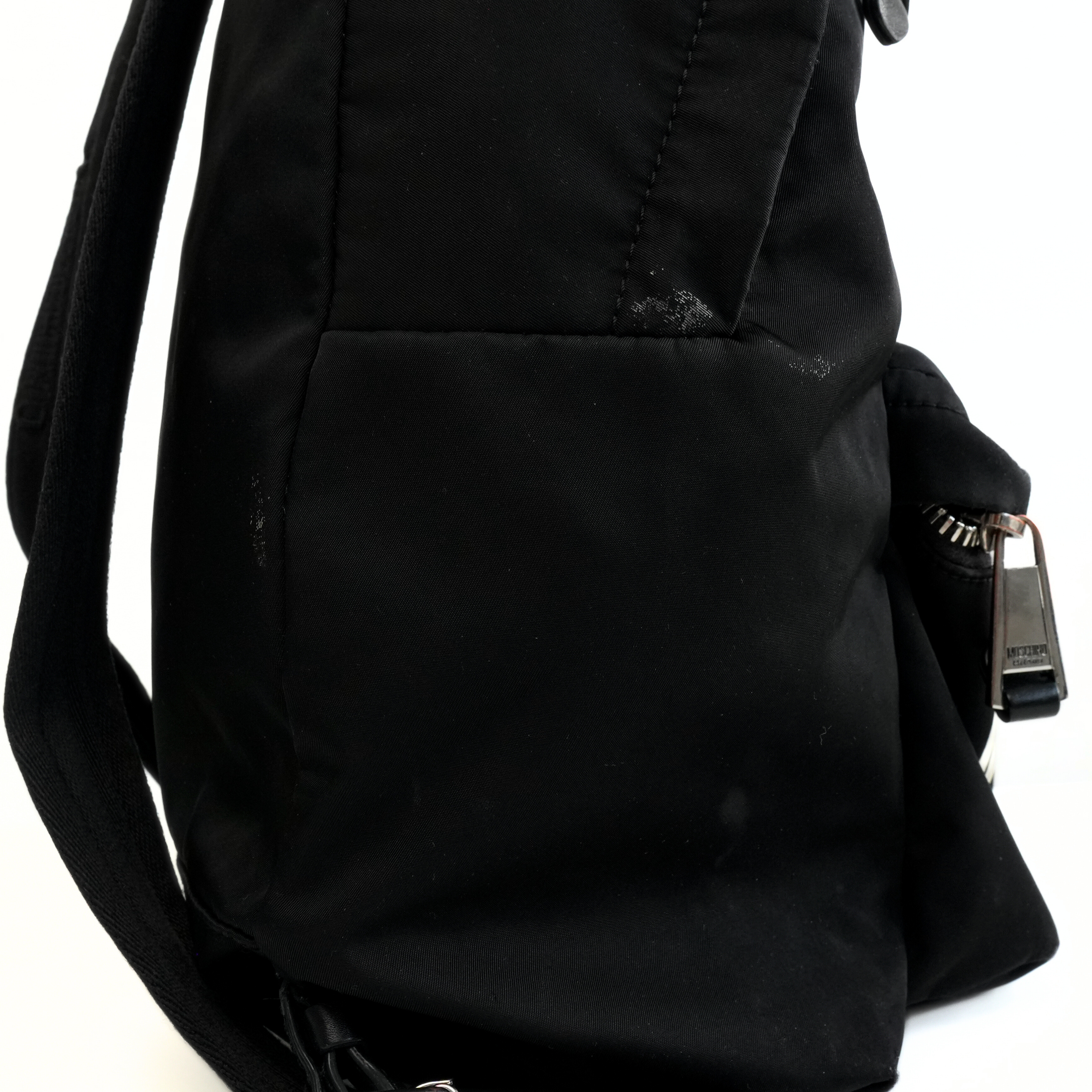 Moschino Nylon Logo Backpack