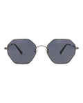 McQ Alexander McQueen Mens Square/Rectangle Ruthenium Ruthenium Grey Fashion Designer Eyewear