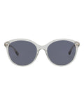 McQ Alexander McQueen Womens Round/Oval Grey Havana Grey Fashion Designer Eyewear