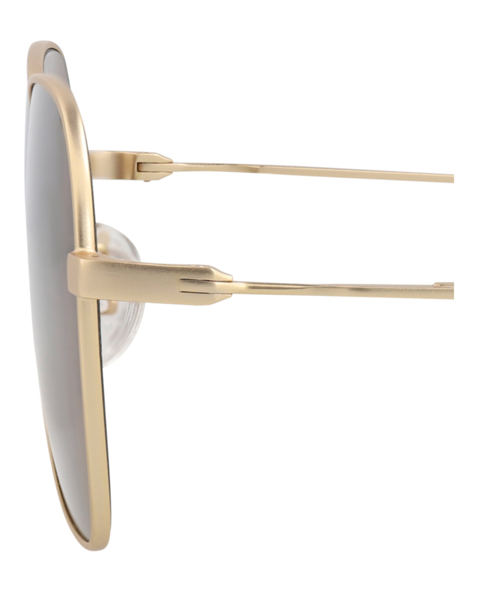 McQ Alexander McQueen Unisex Square/Rectangle Gold Gold Brown Fashion Designer Eyewear