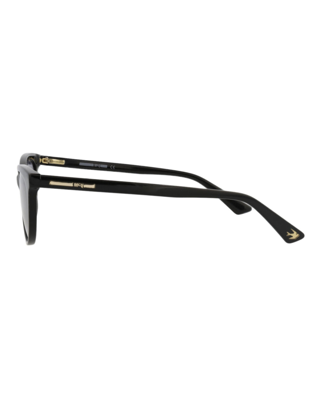 McQ Alexander McQueen Womens Cat Eye Black Black Grey Fashion Designer Eyewear
