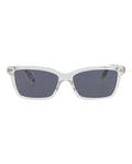 McQ Alexander McQueen Womens Square/Rectangle Crystal White Grey Fashion Designer Eyewear