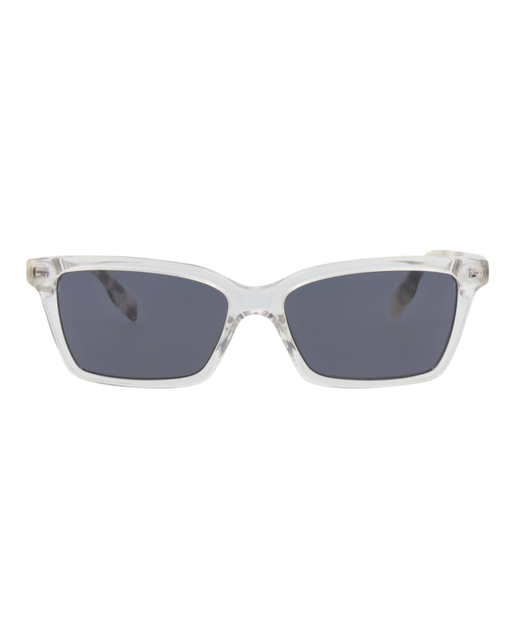 McQ Alexander McQueen Womens Square/Rectangle Crystal White Grey Fashion Designer Eyewear