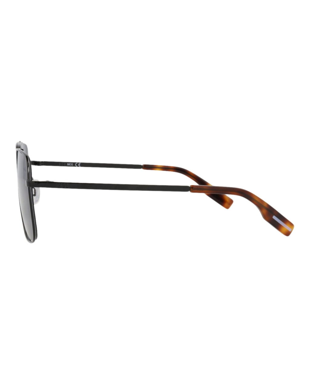 McQ Alexander McQueen Womens Square/Rectangle Black Black Grey Fashion Designer Eyewear