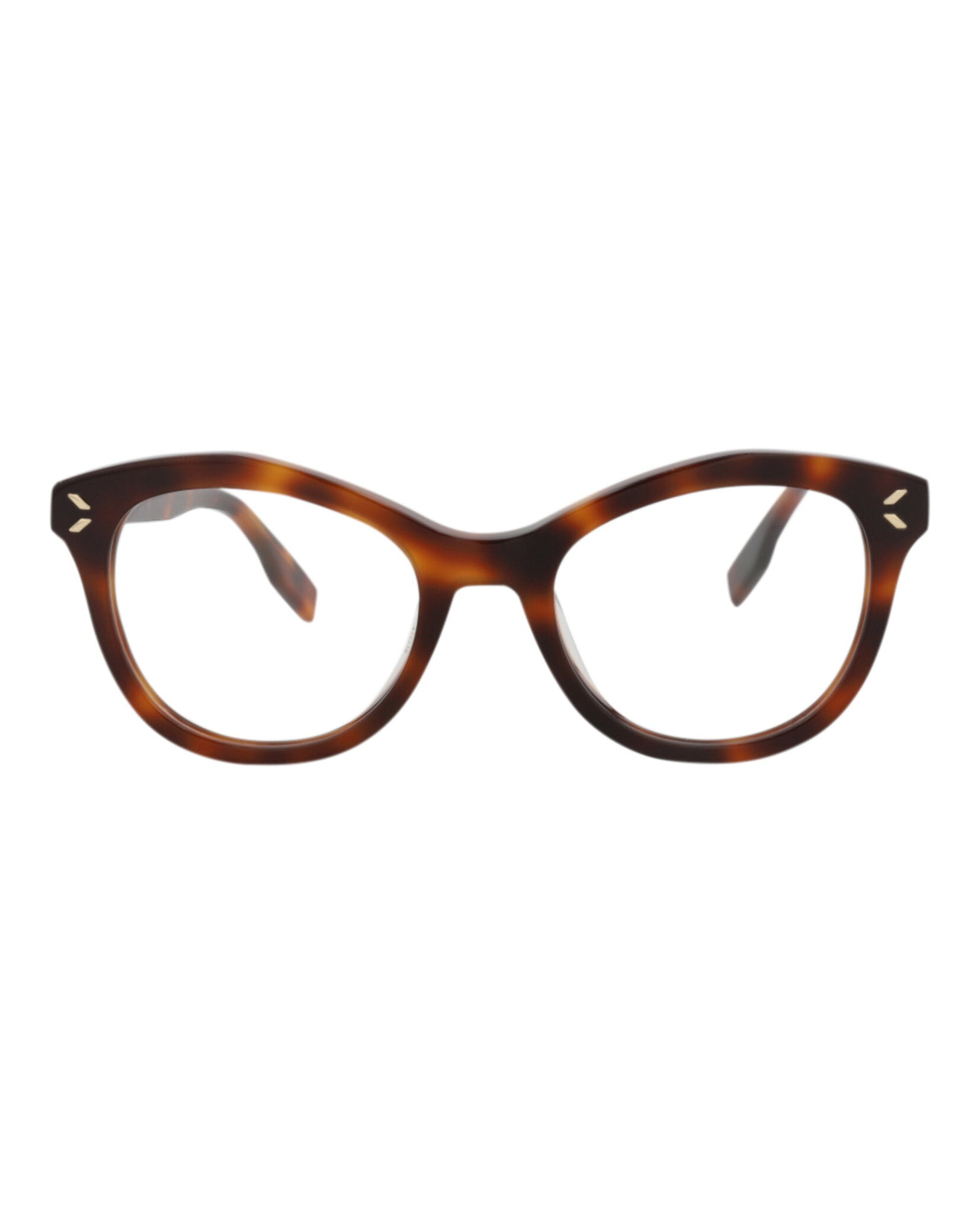 McQ Alexander McQueen Womens Cat Eye Havana Havana Transparent Fashion Designer Eyewear