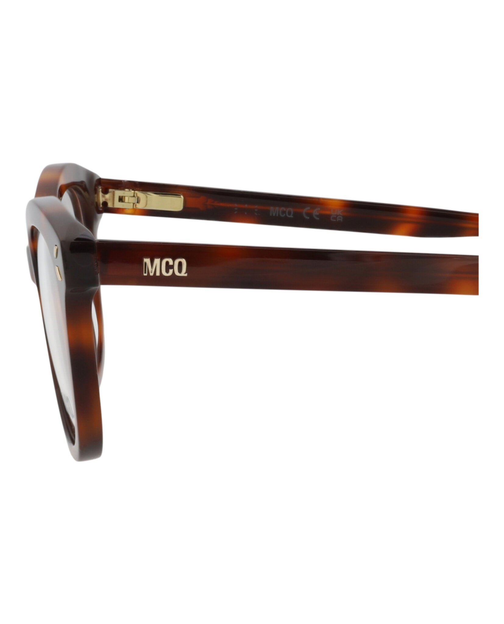 McQ Alexander McQueen Womens Cat Eye Havana Havana Transparent Fashion Designer Eyewear