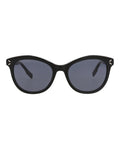 McQ Alexander McQueen Womens Cat Eye Black Black Grey Fashion Designer Eyewear