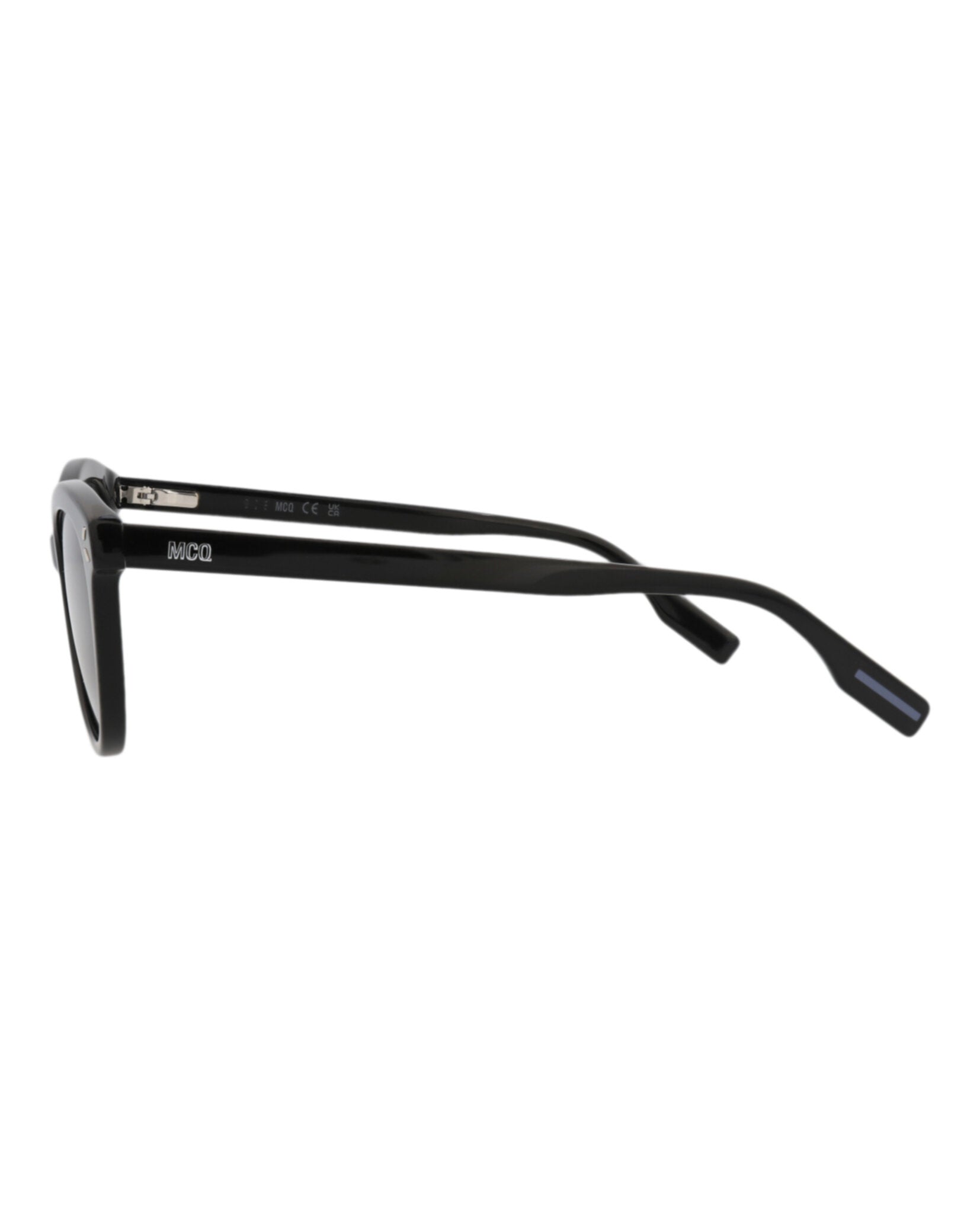 McQ Alexander McQueen Womens Cat Eye Black Black Grey Fashion Designer Eyewear