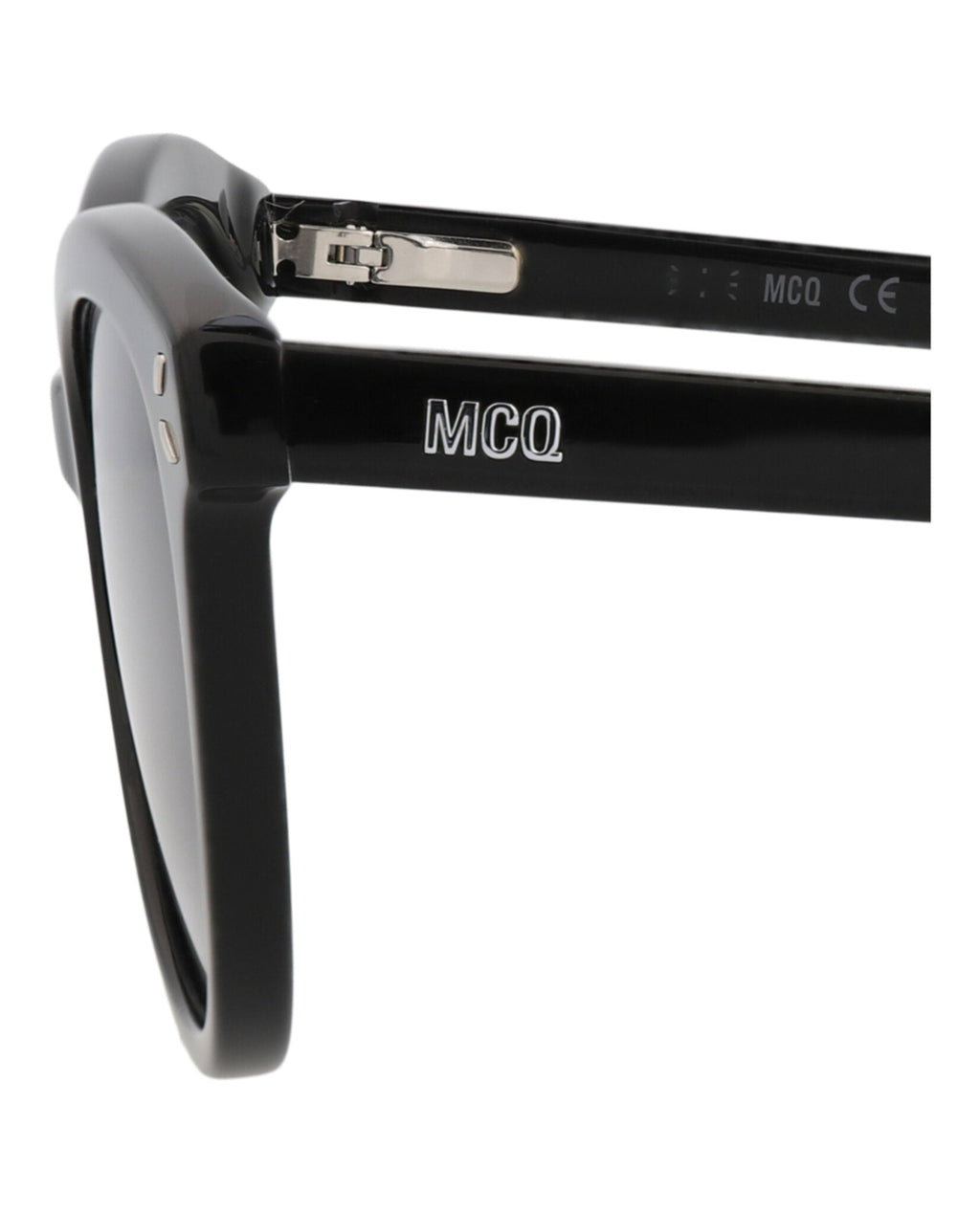 McQ Alexander McQueen Womens Cat Eye Black Black Grey Fashion Designer Eyewear