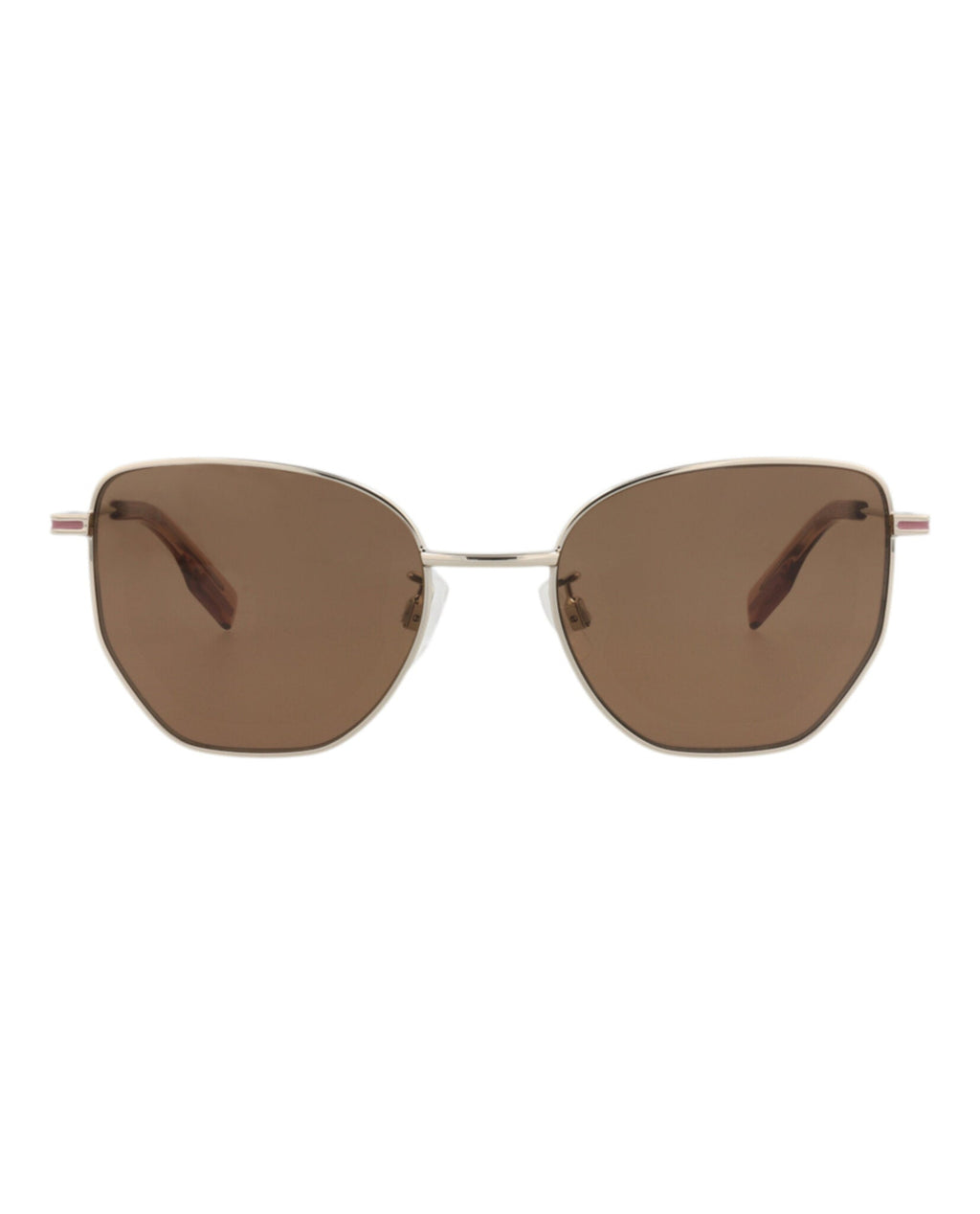 McQ Alexander McQueen Womens Cat Eye Gold Gold Brown Fashion Designer Eyewear