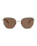 McQ Alexander McQueen Womens Cat Eye Gold Gold Brown Fashion Designer Eyewear
