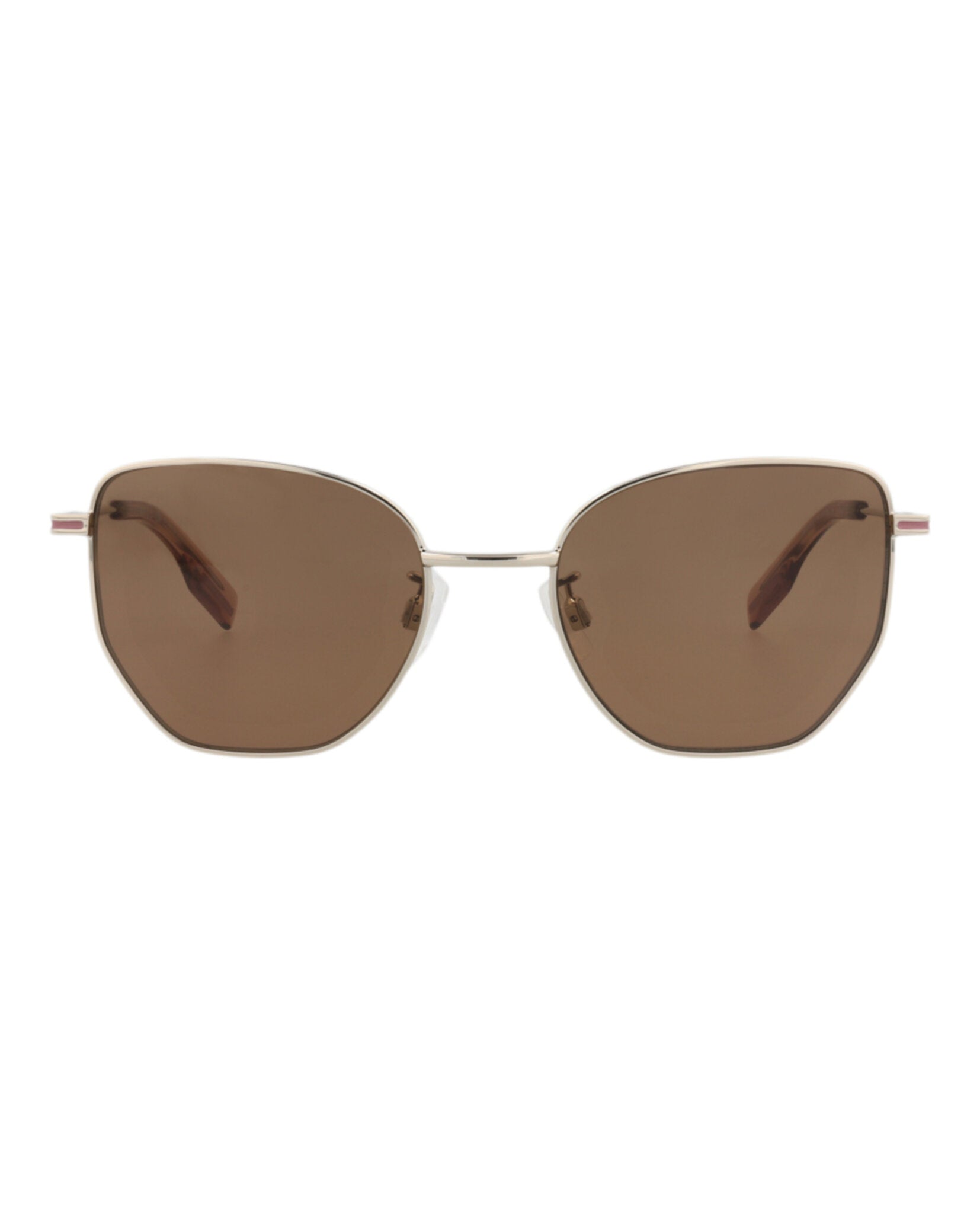 McQ Alexander McQueen Womens Cat Eye Gold Gold Brown Fashion Designer Eyewear
