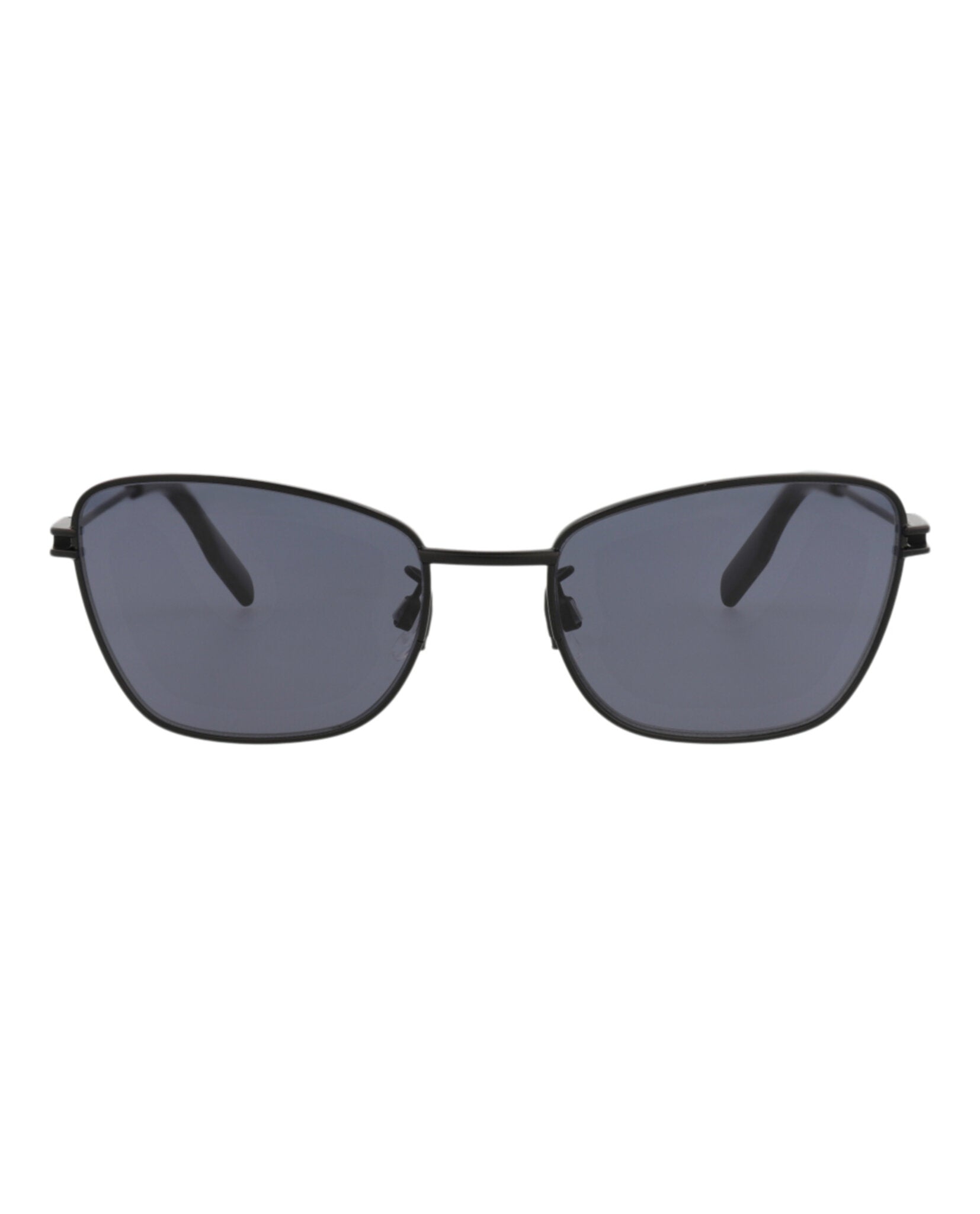 McQ Alexander McQueen Womens Cat Eye Black Black Grey Fashion Designer Eyewear