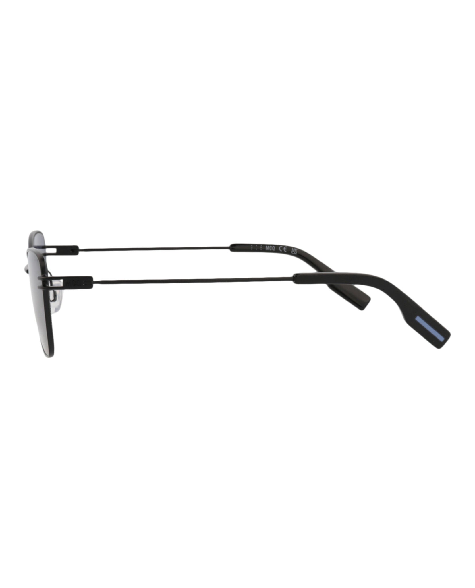 McQ Alexander McQueen Womens Cat Eye Black Black Grey Fashion Designer Eyewear