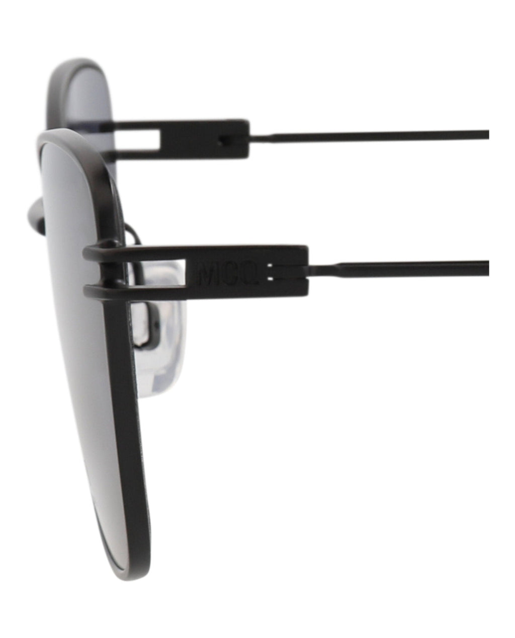McQ Alexander McQueen Womens Cat Eye Black Black Grey Fashion Designer Eyewear