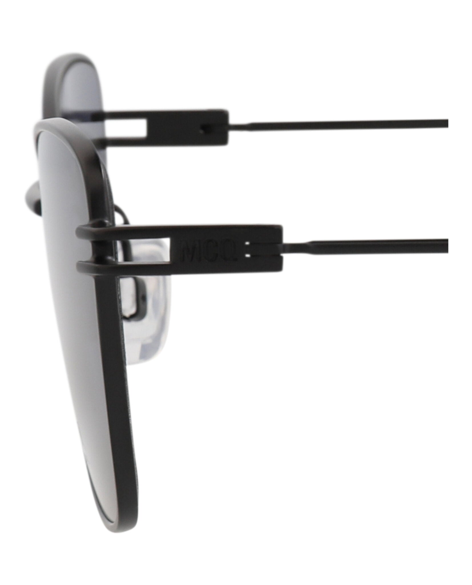 McQ Alexander McQueen Womens Cat Eye Black Black Grey Fashion Designer Eyewear