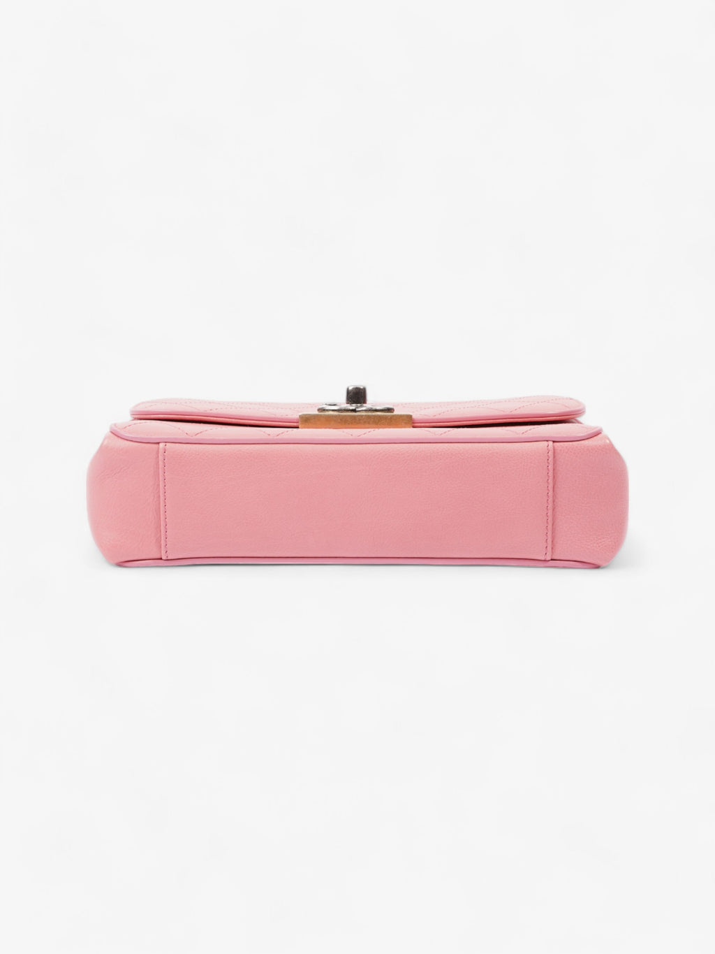 Chanel Quilted Crossbody Bag Pink Calfskin Leather