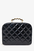 Chanel™ 1994-96 Black Patent Leather Large Vanity Case