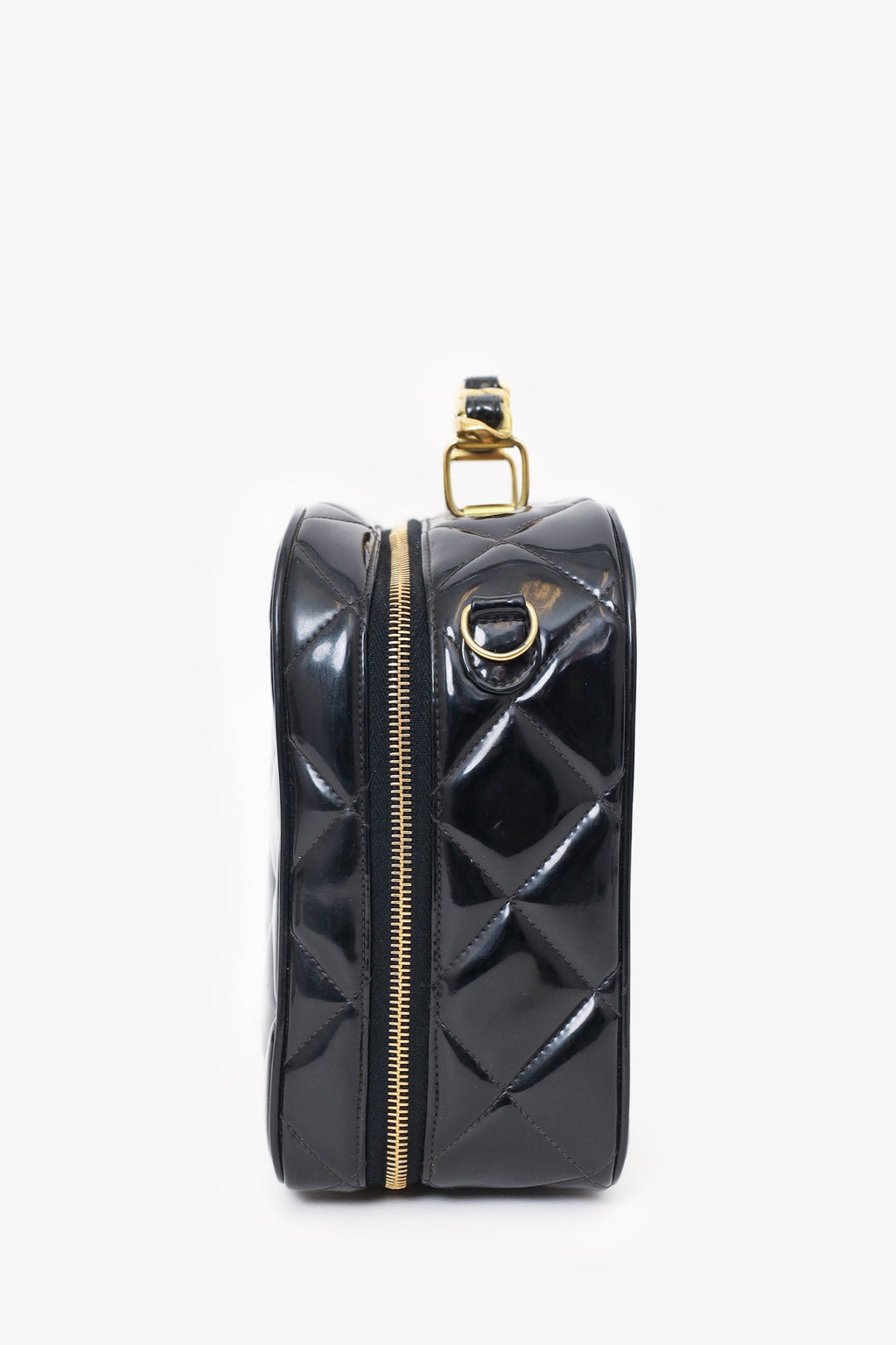 Chanel™ 1994-96 Black Patent Leather Large Vanity Case