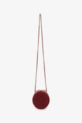 Chanel™ 2022 Burgundy Tweed Vanity Clutch on Chain
