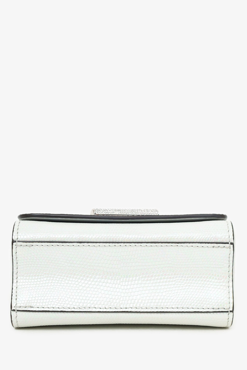 Louis Vuitton 2020 White Iridescent Karung Leather Twist Mini With Crystal Buckle