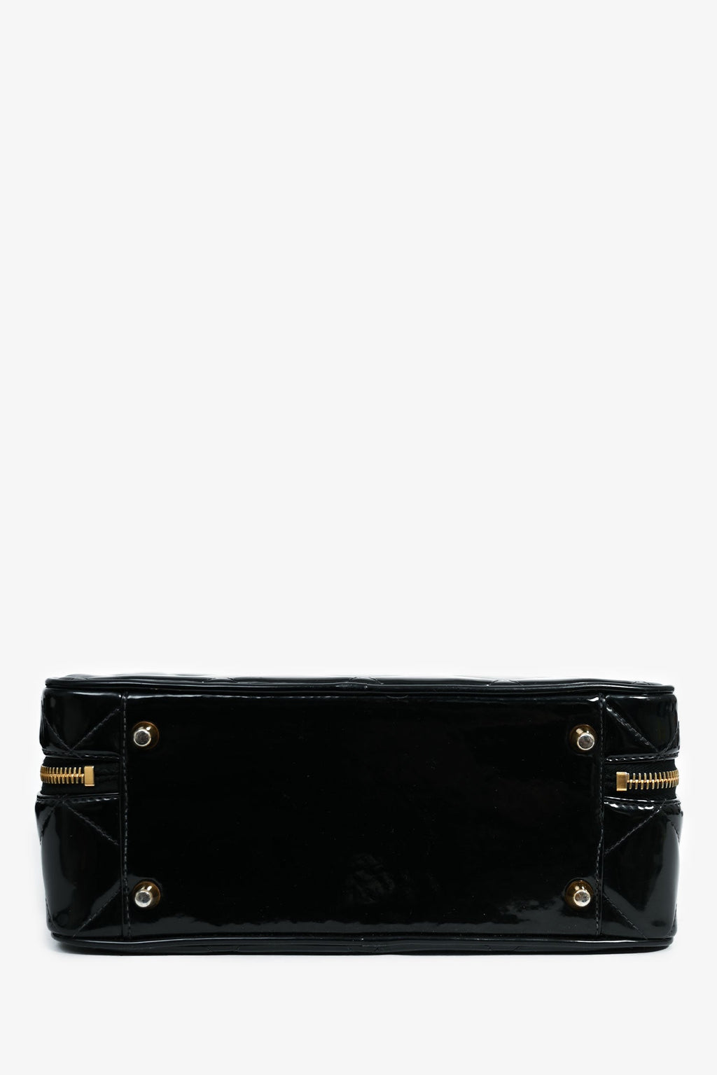 Chanel™ 1994-96 Black Patent Leather Large Vanity Case