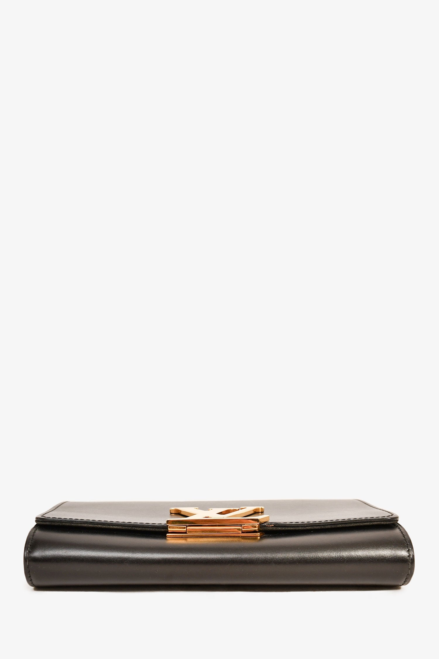 Louis Vuitton 2013 Black Leather LV 'Louise' GM Shoulder Bag