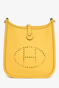 Hermès 2024 Yellow Clemence Leather TPM Evelyne Crossbody