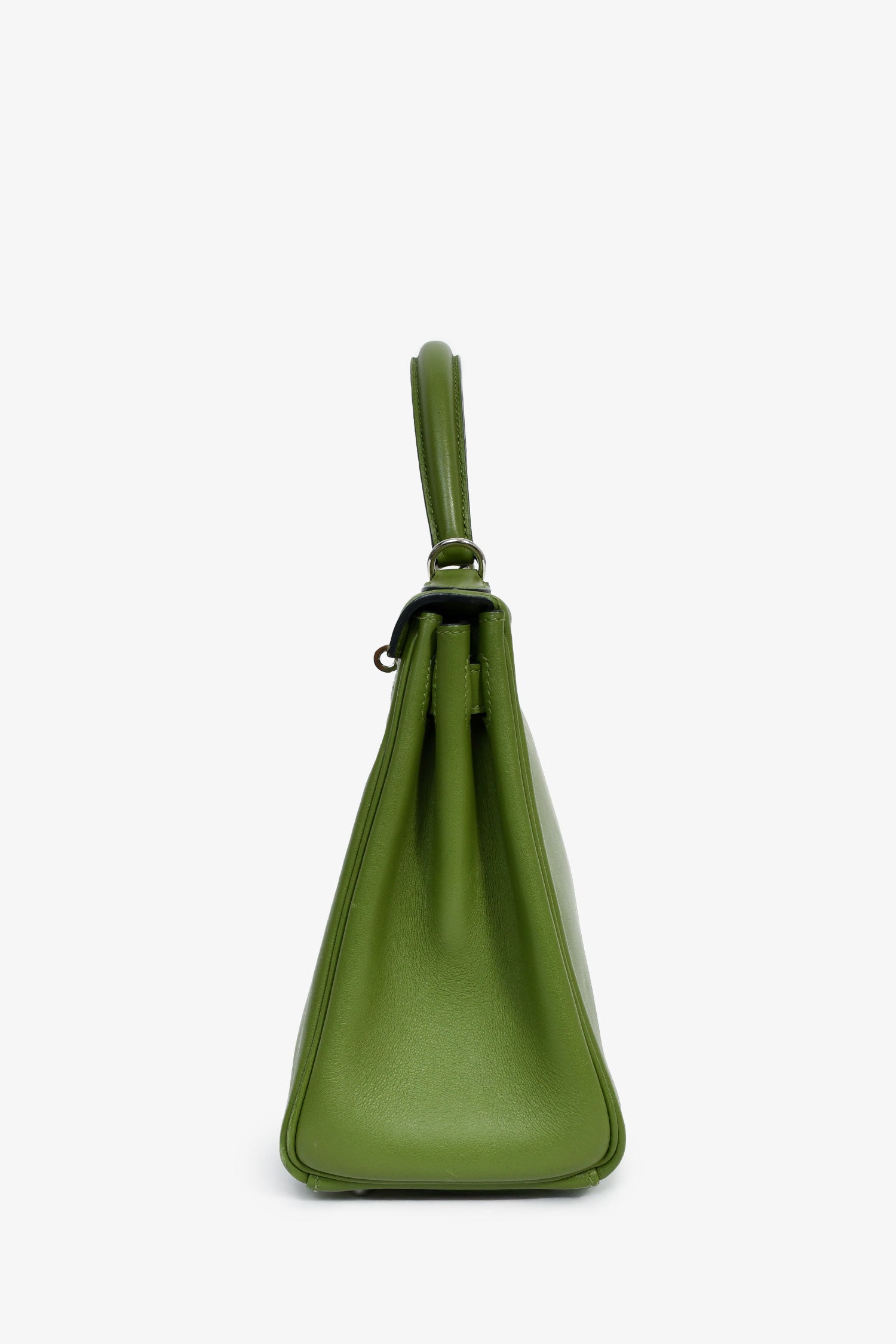 Hermès 2009 Green Pelouse Swift Leather Retourne Kelly 28