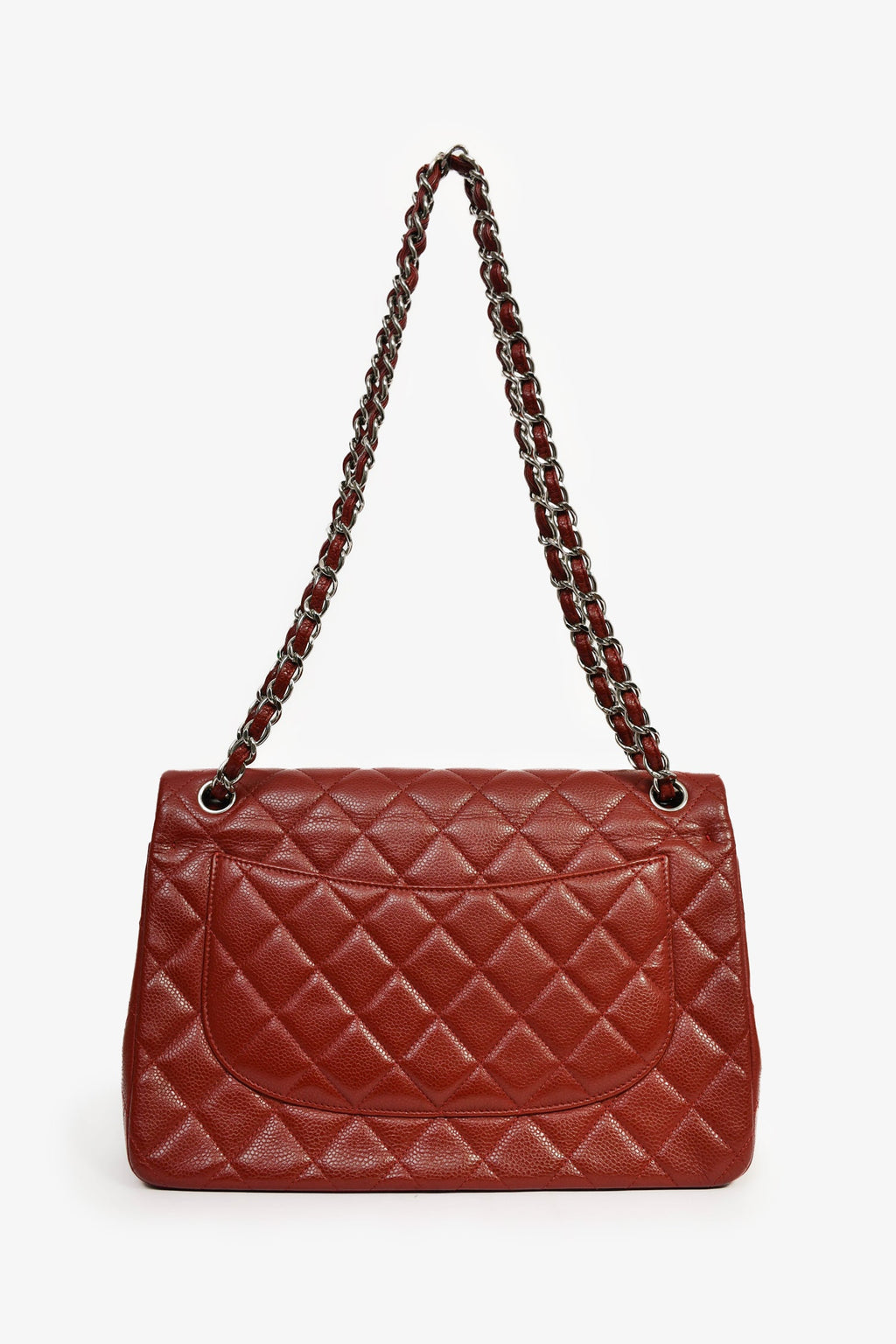 Chanel™ 2013-14 Burgundy Caviar Leather Jumbo Classic Double Flap Bag