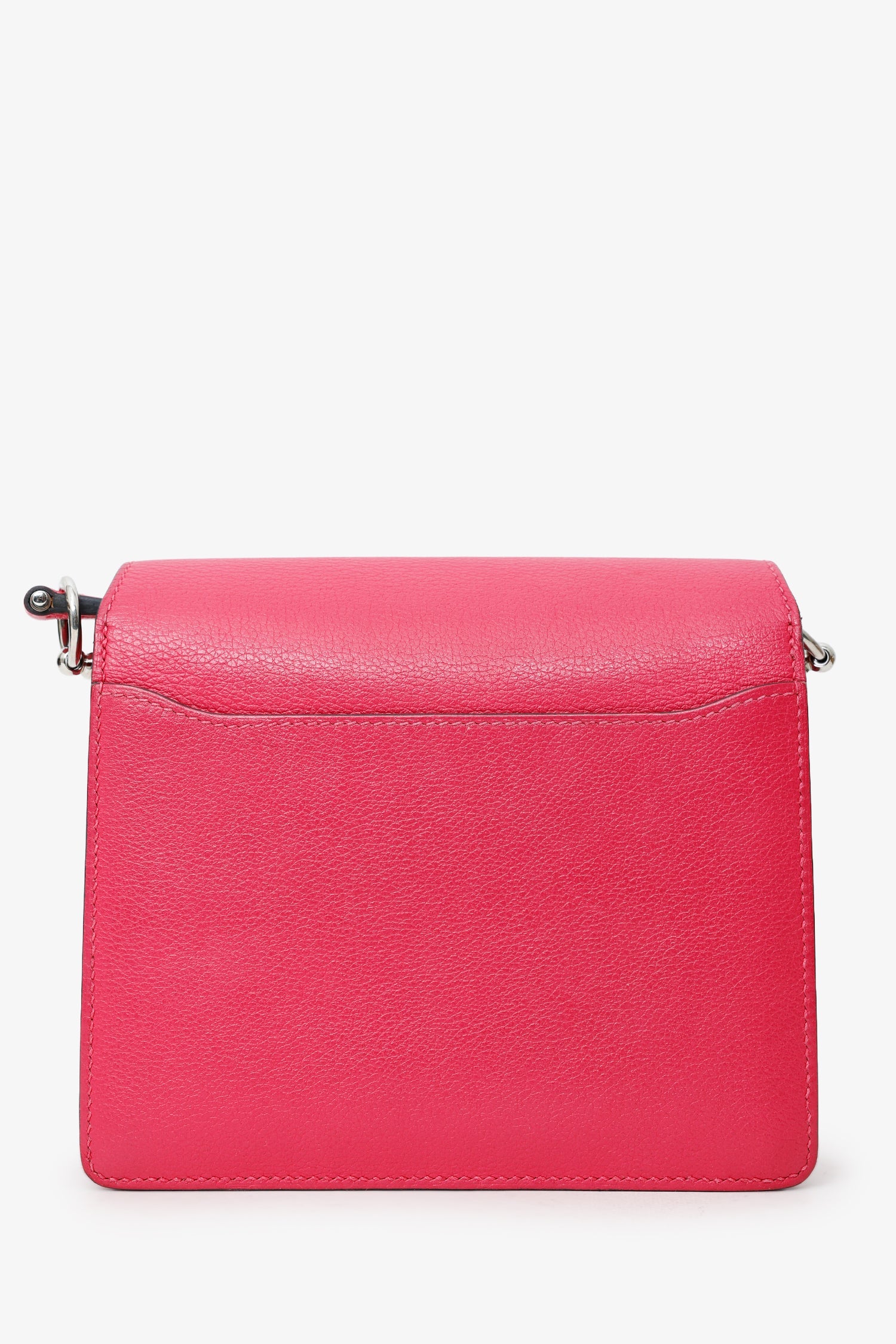 Hermès Pink Evercolour & Alligator Mini Sac Roulis Touch 18