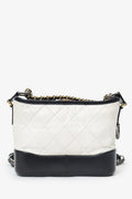 Chanel™ 2016-2017 Black/White Lambskin Leather Small Gabrielle Bag