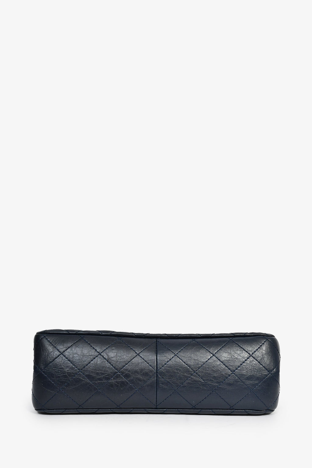 Chanel™ 2011-12 Navy Quilted Lambskin 227 Maxi Reissue Flap Shoulder Bag