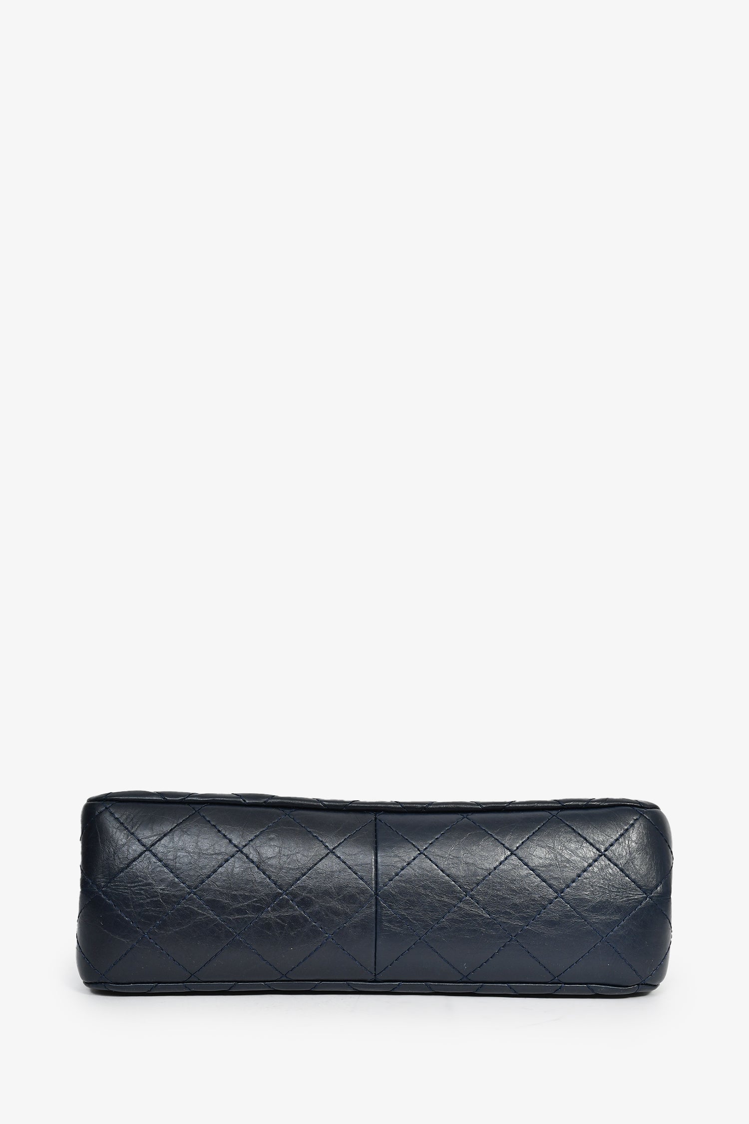 Chanel™ 2011-12 Navy Quilted Lambskin 227 Maxi Reissue Flap Shoulder Bag