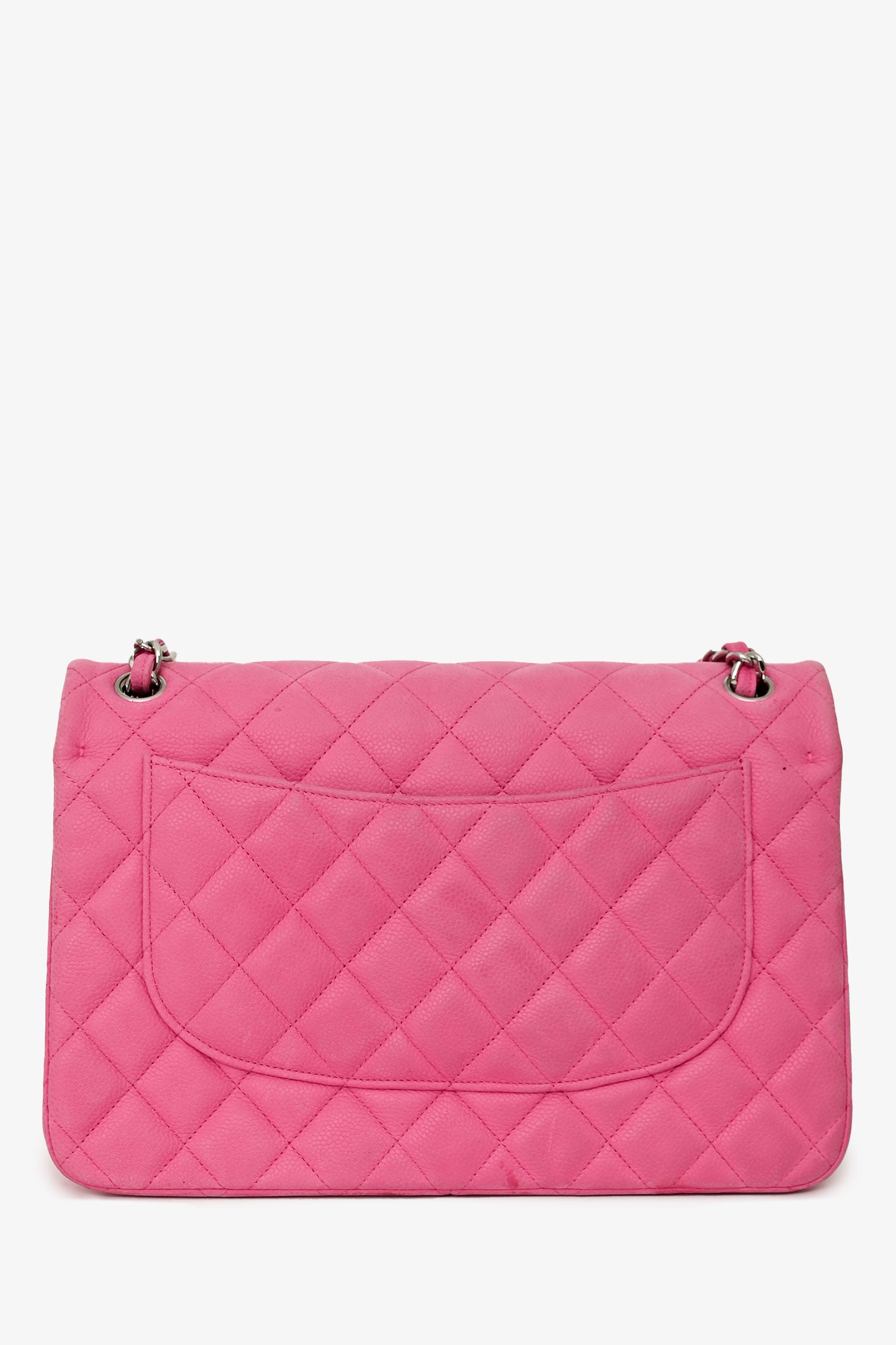 Chanel™ 2013/14 Pink Caviar Jumbo Double Flap SHW