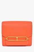 Hermès Orange Evercolour Leather 'Sac Roulis' 23 Crossbody