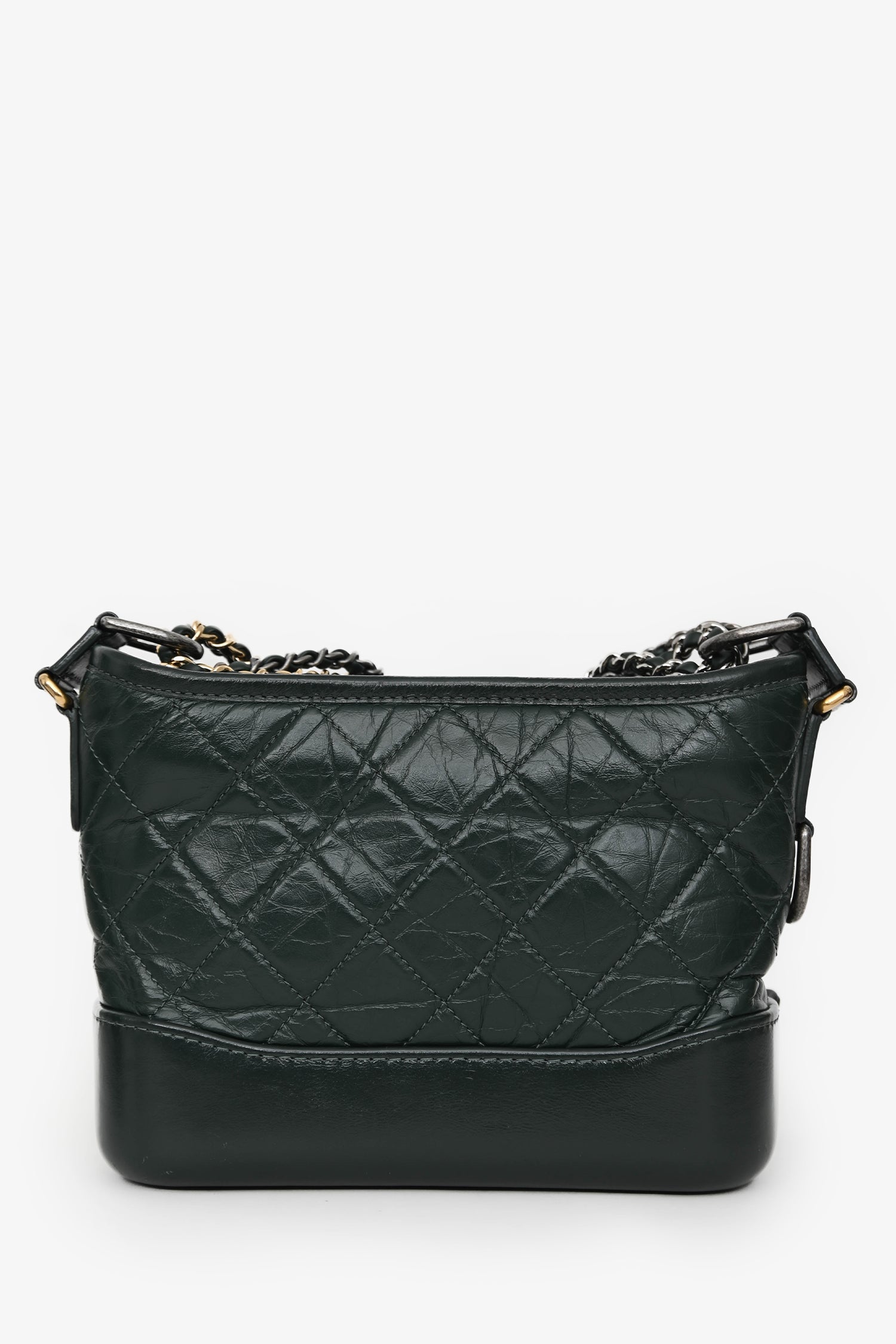Chanel™ Green Aged Leather Small Gabrielle Crossbody