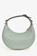 Fendi Blue Leather 'Fendigraphy' Shoulder Bag