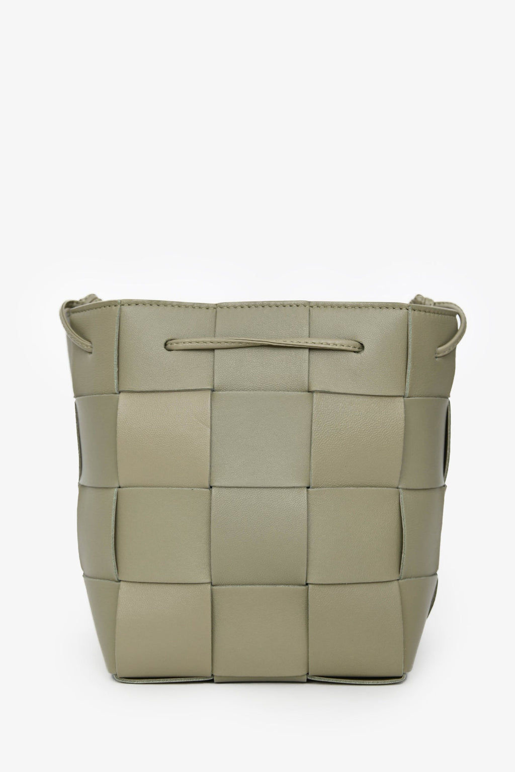 Bottega Veneta Green Intrecciato Small Cassette Bucket Bag