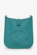 Hermès 2019 Turquoise Clemence Evelyne I Très Petite Modèle 16