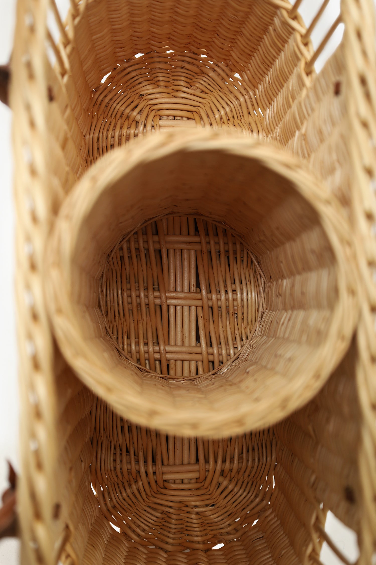 Hermès 2022 Beige/Brown Wicker/Taurillon Leather Park Bottle Basket