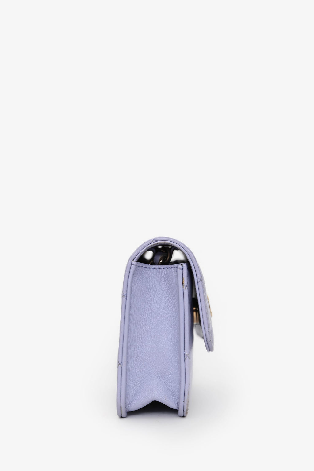 Chanel™ 2021 Purple Lambskin Leather Mini Flap Crossbody Bag