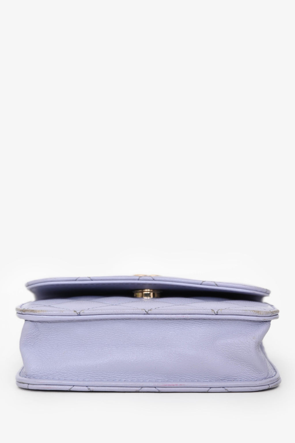 Chanel™ 2021 Purple Lambskin Leather Mini Flap Crossbody Bag
