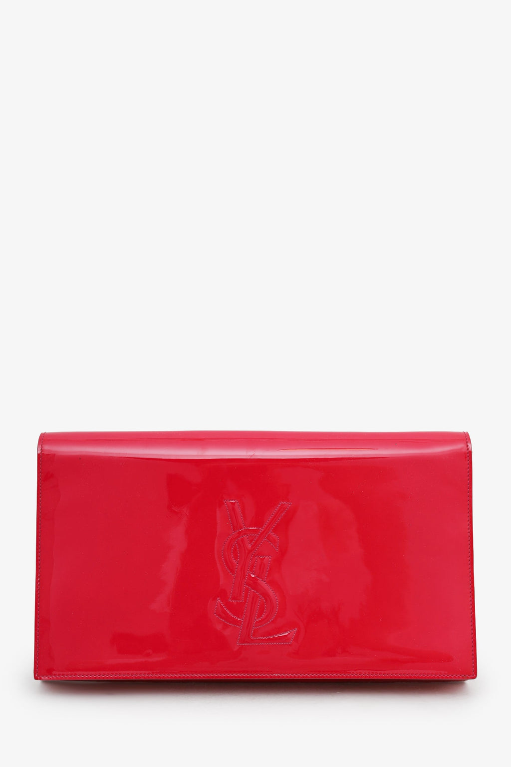Saint Laurent Pink Patent Leather 'Belle de Jour' Clutch