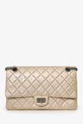 Chanel™ 2012-13 Beige Metallic Aged Calfskin 2.55 Reissue Flap Bag