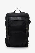Saint Laurent Black Nylon/Leather Buckled Backpack