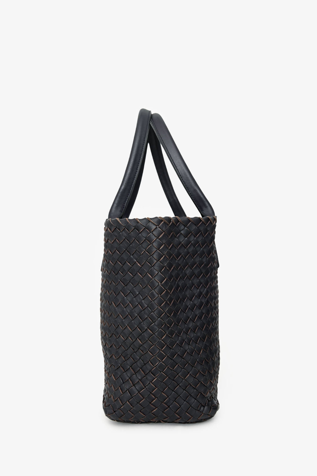 Bottega Veneta Dark Purple Intrecciato Tote