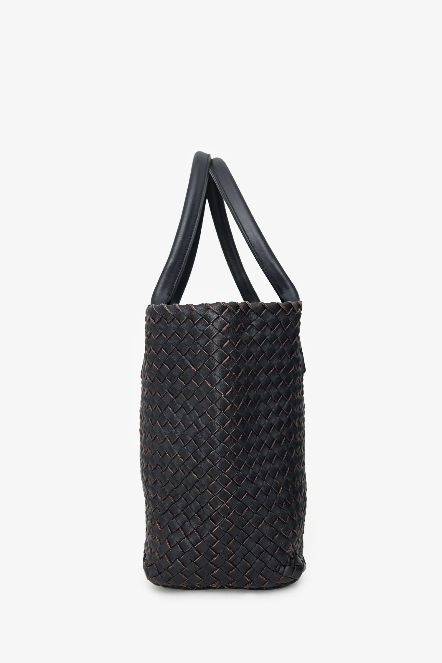 Bottega Veneta Dark Purple Intrecciato Tote