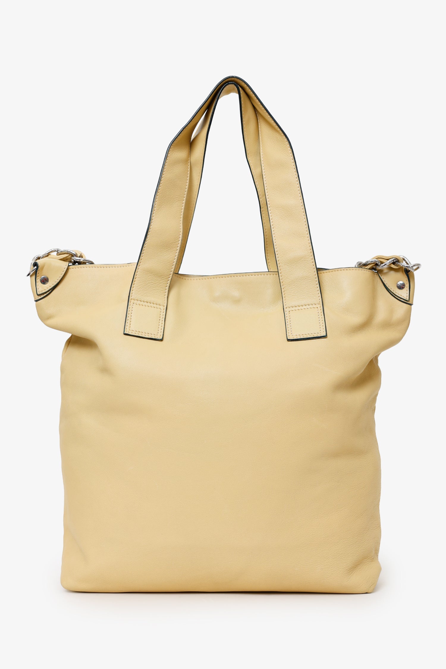 Chanel™ Beige Lambskin Large Edgy Tote Bag